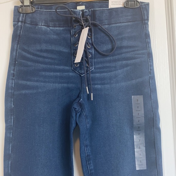 American Eagle Hi-Rise Pull-On Lace Up Jegging / Size 2 Short - Picture 4 of 13